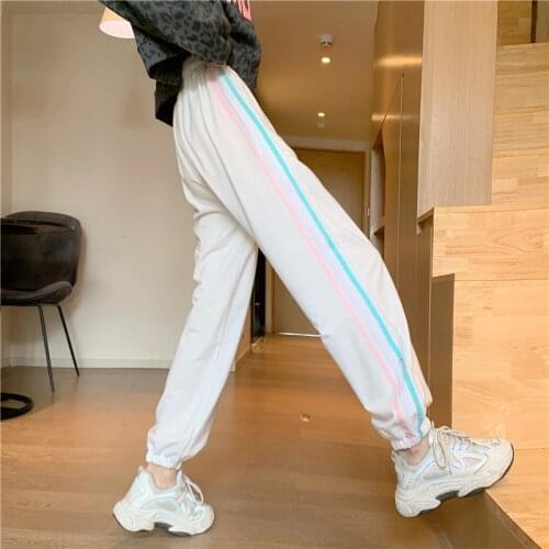 7 Sizes S-4xl Casual Solid Simple Fashion Basic All Match Street Wear Joggers Women Trousers Sweatpants Pants Women