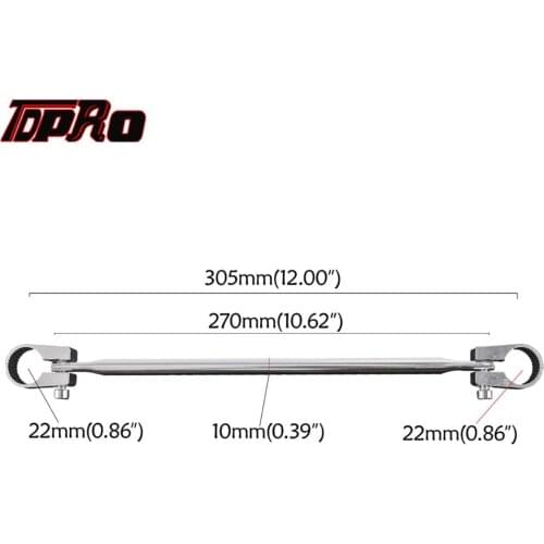 TDPRO 7/8″ 22mm Handlebar Brace & Clamp Bar Universal Motorcycle Dirt Bike Pit Bikes Handle Bar Aluminum Adjustable Cross Brace