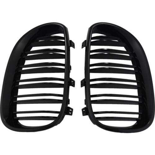 Quality Gloss Black Car Front Kidney Grille Grill for BMW 5 Series E60 E61 M5 520I 535I 550I 2003-2010 Sedan