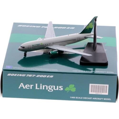 1:400 Alloy Collectible Plane Gift JC Wings XX4225 Aer Lingus Boeing B767-200ER Diecast Aircraft Jet Model N234AX With Stand