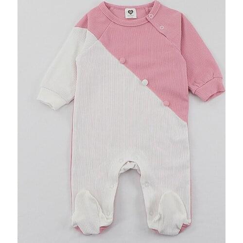 Baby footies romper long sleeves children girl boys clothes cotton ribbed baby onesies pyjamas kids overalls jumpsuit outfit