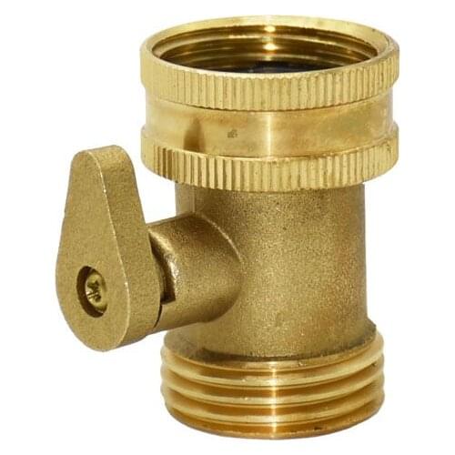 Brass Garden tap Female 3/4 to 3/4 male Irrigation valve 2 way tap cranes adapter 1pcs