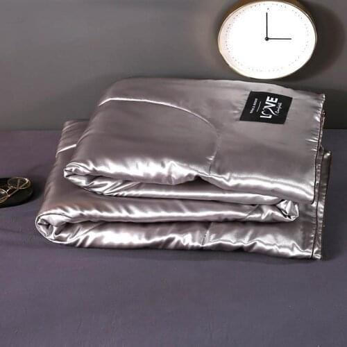 27 Summer Silk Quilted Quilt Blanket Air Condition Comforters Bed Cover Queen King Super King Bedspread for Kids Adult