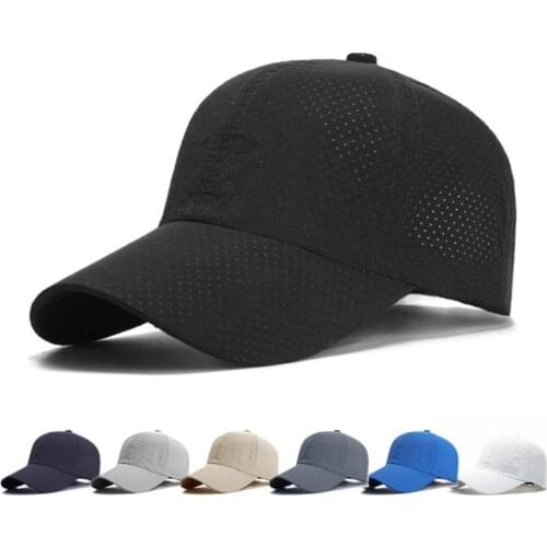 Summer Unisex Quick Drying Breathable Baseball Cap Hat for Golf Fishing Hiking