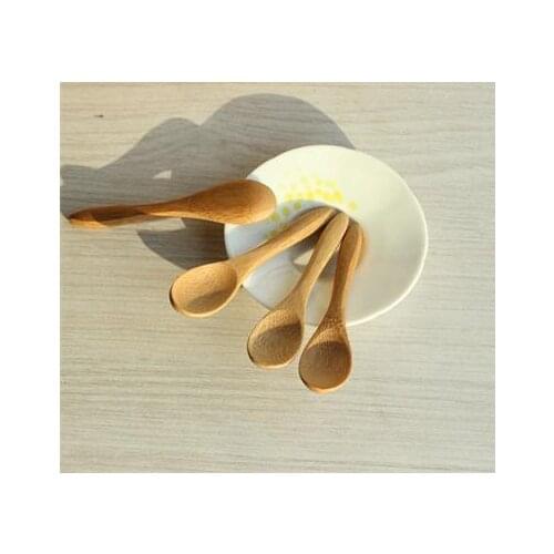 New Sale Wooden Kitchen Utensil Set Cook Tool Wood Spoon Strong Spoon Baby Child Feeding Tools Seasoning Soup Spoons