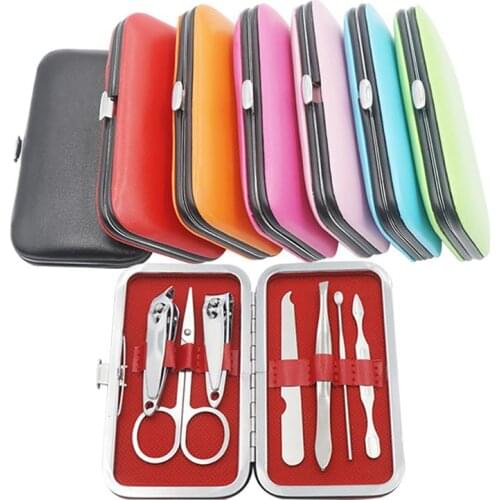 Kapmore Stainless Steel Nail Clipper Set Professional Portable Pedicure Grooming Kit Manicure Tools Set With Case Nail Files