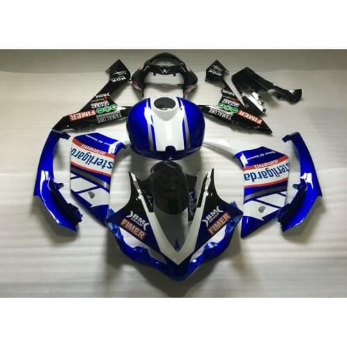 Injection mold Fairing kit for YAMAHA YZFR1 07 08 YZF R1 YZF1000 2007 2008 ABS Blue white Motorcycle Fairings set+gifts YK13