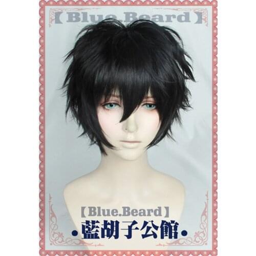 Game P5 Persona 5 Akira Kurusu JOKER Cosplay Wig Role Play Concert Party Natural Black Hair Curly Hair Synthetic Hair +Cap