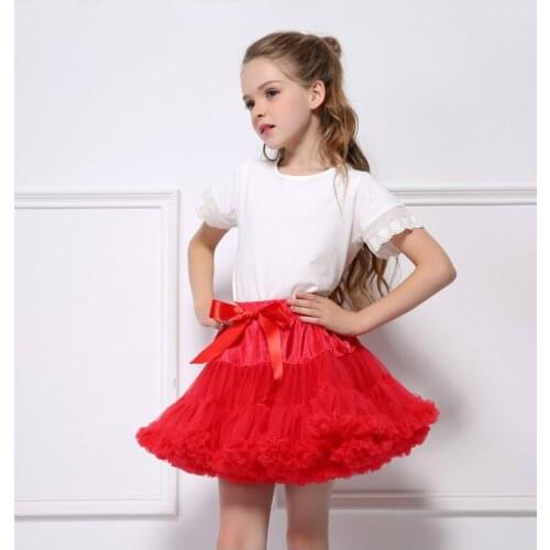 Drop Shipping Baby Girls Tutu Skirt Fluffy Children Ballet Kids Pettiskirt Baby Girl Skirts Princess Tulle Party Dance Skirts