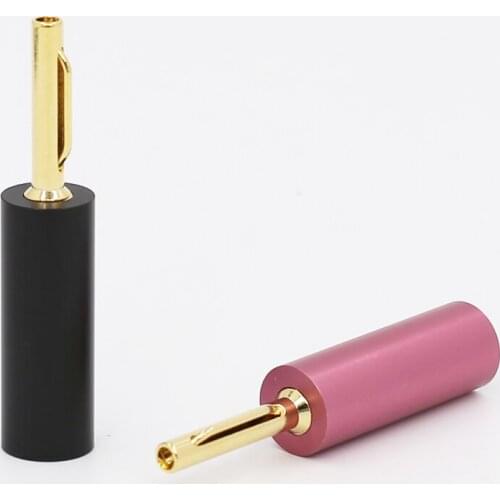 8Pcs Gold Plated Banana Plugs Audio Speaker Male Connector