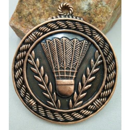 Manufacturers Selling Badminton Medal School Activities Unit Match Zinc Alloy Ribbons Gymnastics Metal Special Offer Unisex