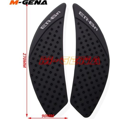 For ER-6N ER6F 2006-2016 09 10 11 12 13 14 15 Motorcycle Protector Anti slip Tank Pad Sticker Gas Knee Grip Traction Side Decal