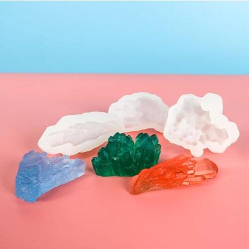 Transparent Silicone Mould Dried Flower Resin Decorative Craft DIY Crystal cluster mountain Mold epoxy resin molds for jewelry