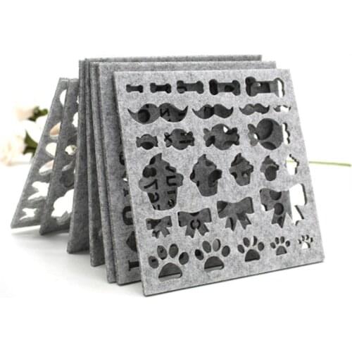 7pcs Wool Felt Mold Needle Felting DIY Craft Stencil Applique Handicraft Shaping