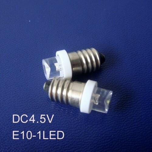 High quality DC4.5V 5V E10 led Signal light, E10 Indicator Light E10 Led Instrument light bulb lamp free shipping 50pcs/lot