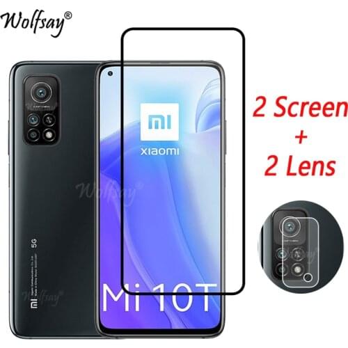 Full Cover Tempered Glass For Xiaomi Mi 10T 5G Screen Protector For Xiaomi Mi 10T 5G Camera Glass For Xiaomi Mi10T 10 T 5G Glass