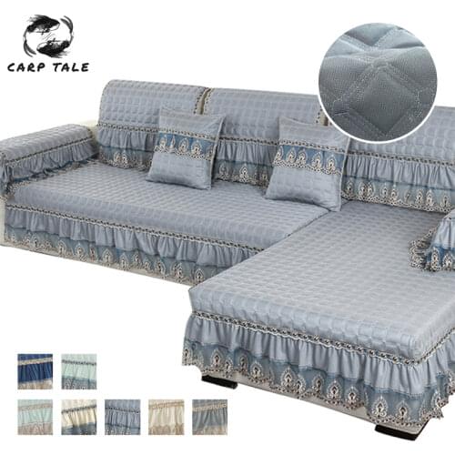 1 Piece Sofa Covers For Living Room luxury Sofa Cushion Couch Cover Thick Modern Minimalist Corner Sofa Towel Skirt Side Decor