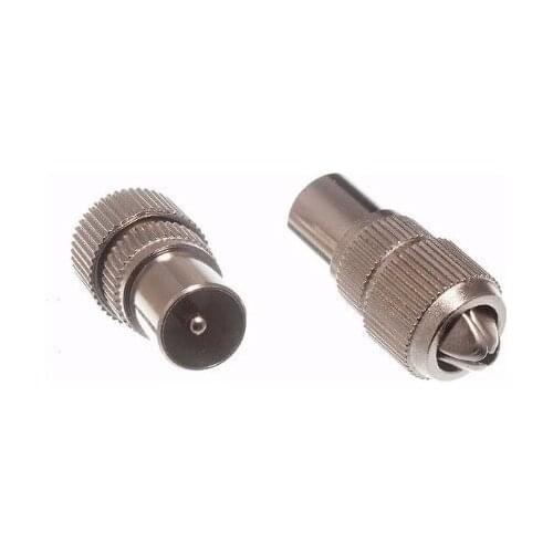 10pcs MALE TV AERIAL CONNECTOR PLUG COAXIAL COAX adapter