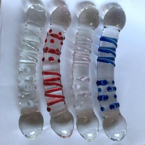 200*35mm 238g Crystal Anal Dildo Pyrex Glass Bead Butt Plug Fake Male Penis Dick Female Masturbation Adult Anus Sex Toy for Gay
