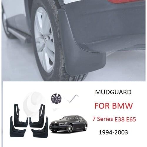 FOR BMW 7 Series E38 E65 1994-2003 Fender Mud Guard Splash Flaps Mudguards 1998 1999 2000 2001 2002 Car Accessories 4PCS