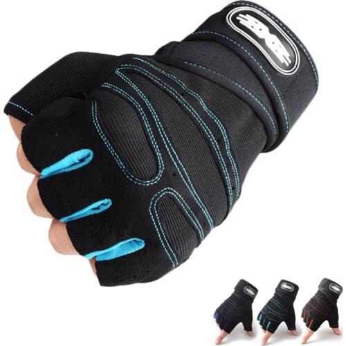 50% Hot Sale 1 Pair Fitness Training Weightlifting Anti-slip Half Finger Protection Gloves