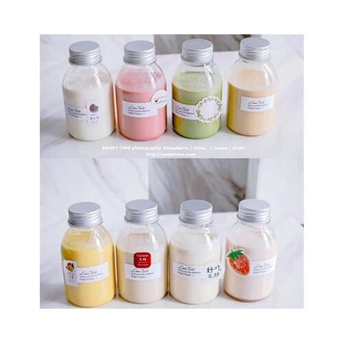50pcs 250/350ml Tea Milk Fruit Water Cup Beverage Water Bottle Disposable Yogurt Food Grade Bottle Milk Tea Shop Juice Bottle
