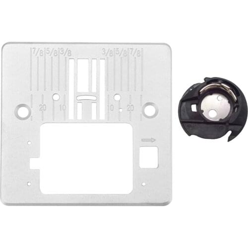 Home Sewing Machine Accessories Needle Throat Plate Q60D and Bobbin CaseTool Kit for Singer 4423 4432 5511