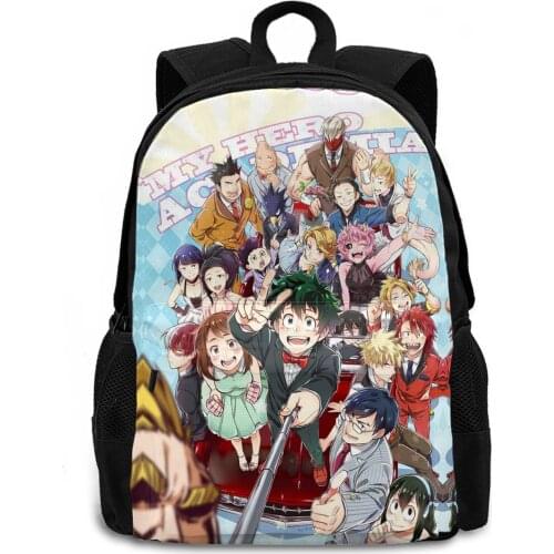 Anime My Hero Academia Children School Backpacks Cartoon Bookbag for Boys Girls Casual Daypacks Travelling Rucksack