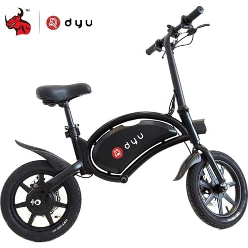 DYU Lithium Battery Electric Motorcycle 36V Electric Bicycle Motor Electric Scooter Biker Black Send From Poland D3F