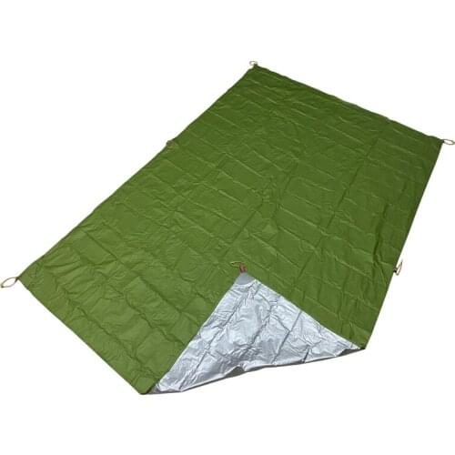 FLAMES CREED 15D Nylon Silicone Silver Coated Tarp Lightweight Sun Shelter Camping Mat Tent Footprint 210x150CM