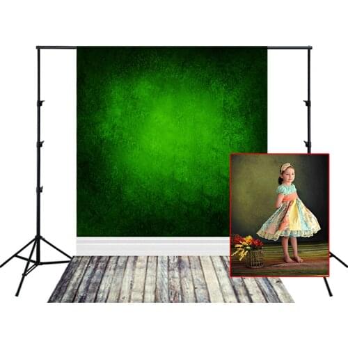 HUAYI Photography Backdrop Old Texture Green Solid Photo Booth Background Customize Newborns Child Birthday Studio BackdropD-114