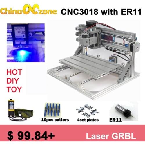 CNC3018 Laser ER11 mini CNC 3018 Router Parts grbl control diy cnc machine 3 axis,Laser Engraving,PCB PVC Milling Machine