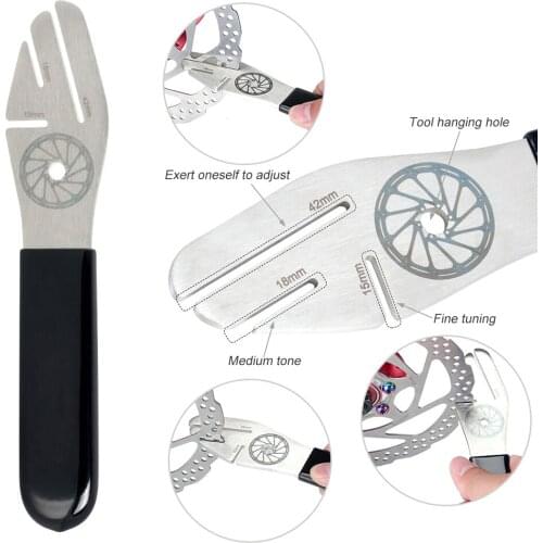 Cycling Disc Brake Rotor Alignment Truing Tools Bike Gap Repair Correction Adjustment Bicycle Stainless Steel Wrench