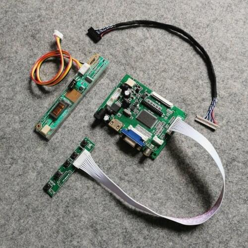 1024*768 VGA+2AV controller drive board kit LCD display LVDS 20-Pin For LTN141XC/LTN141XD/LTN141XF/LTN141XJ matrix 1-CCFL