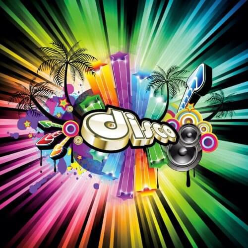 Laeacco Baby Cartoon Radiation Stripes Disco Carnival Party Summer Holiday Poster Photographic Background Photo Backdrops