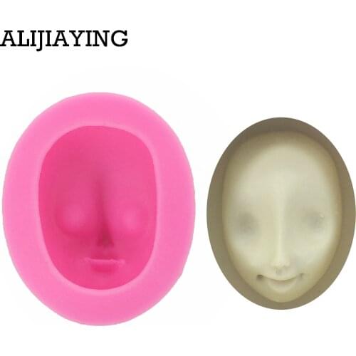 M0715 Kitchen DIY Creative 3D Girl Face Silicone Cake Mold Fondant Mold Cake Decorating Tools Chocolate Gumpaste Mold
