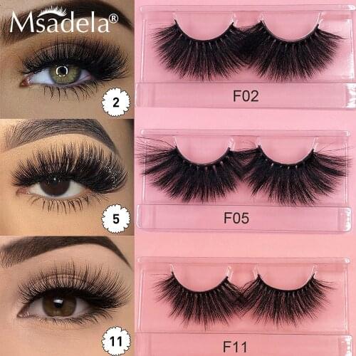 Wholesale Mink Eyelashes 3D Mink Lashes Box Package 25MM Faux Cils Lashes Fluffly False Eyelashes Makeup Lash Extension Supplies