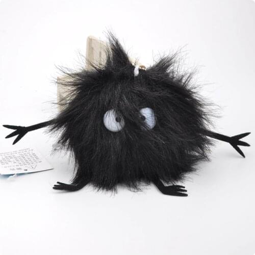 Mini cute Totoro Fairydust Soft Stuffed Long Plush Spirited Away Keychain Bag Pendant Toys key Doll plush cartoon keyring toy
