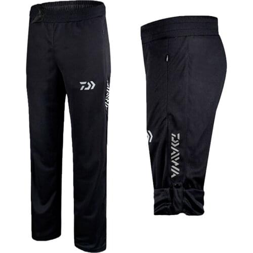 2019 Men Dawa Fishing trousers Quick-dry Fishing Pants Fisherman Outdoors Black Breathable Pants Plus Size Fishing Clothing