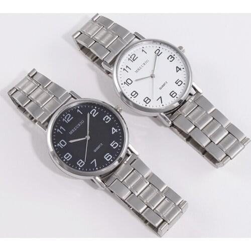 Mens Watch Mens Watch Simple Stainless Steel Clean Steel Strap Digital Ultra-Thin Quartz Watch Military