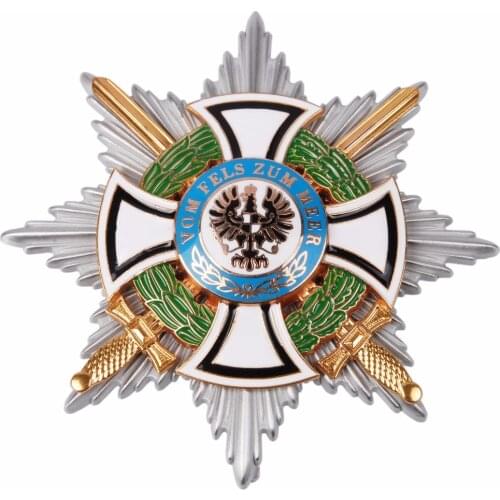 WW1 WWI GERMAN HOHENZOLLERN ROYAL HINDENBURG STAR IRON CROSS MEDAL BADGE Military Store