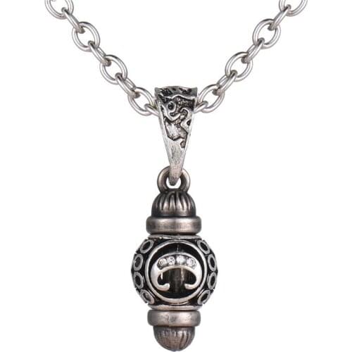 New Detachable Vintage silver Color 26 Letter Alphabet Pendant Necklace Fashion Murano Bead Jewelry Charm Women Initial Necklace