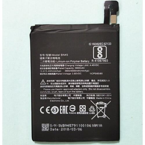 New 4000mAh BN45 battery for XIAOMI millet Redmi Note 5 battery redmi Note 5 replacement battery