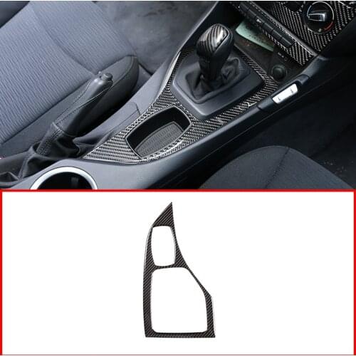 For BMW X1 E84 2010-2015 Car Carbon Fiber Central Control GearShift Panel Decoration Trim Accessories Left and Right Hand Drive