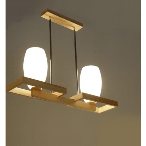 Originality brief Pendant Lights wood living room modern brief dining American restaurant lamp LU6281 ZL110 YM