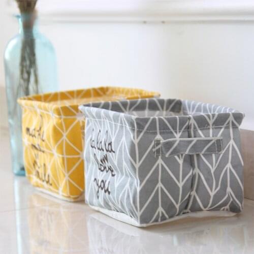 Nordic Style Simplicity Laundry Basket Home Washing Sorter Hamper Cotton Linen Toys Storage Bag #94883