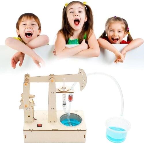 Handmade Toy Science Experiment Educational Toy Children Water-pump Toy Science Toy Experiment Handmade Fun DIY Childrens N4N1