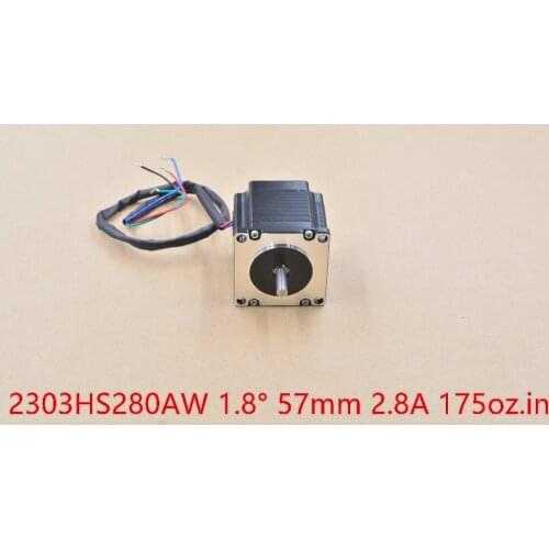Stepper motor 2303HS280AW 57mm CNC stepper motor nema23 1.8 degree 2.8A holding torque 175oz.in 12.6 kg.cm