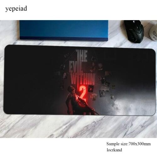 The evil within padmouse 800x300mm accessory home mouse pad gaming enterprise Popular rubber mats keyboard large mouse mat gamer