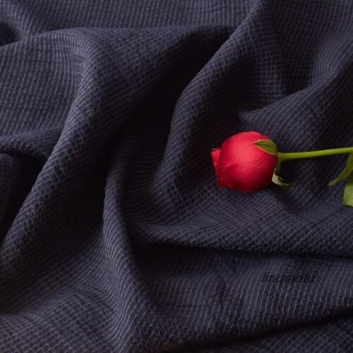 Thin section of pure ramie woven garment dress fabric High-end linen fabric